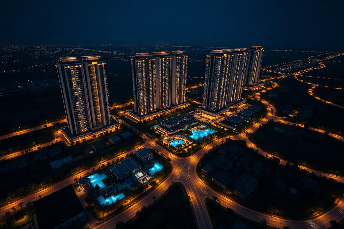 Night Aerial View